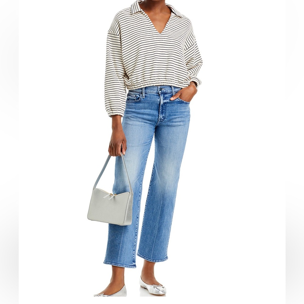 NWT Mother The Rambler High Rise Ankle Straight Jeans in We The Animals